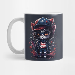 Patriotic Cat Mug